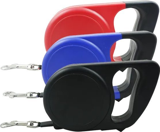 Nobleza Smycz automatyczna 5 metrów RED BLUE BLACK L5M 30KG DOG RETRACTABLE LEASH RED BLUE BLACK L5M 30KG