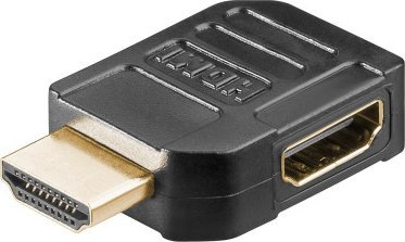 Adapter AV Goobay Adapter HDMI kątowy 90, pozłacany (8K@60HZ)