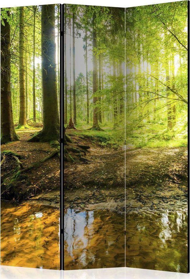 Artgeist Parawan 3-częściowy - Leśne jezioro [Room Dividers] uniwersalny