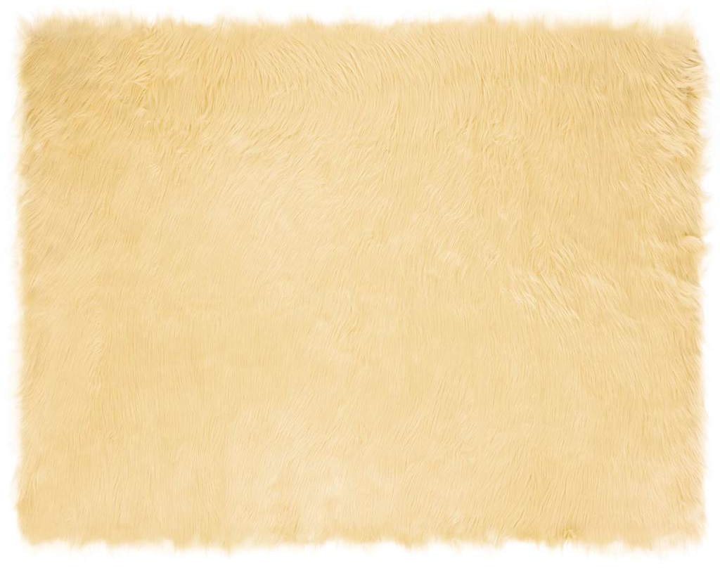 vidaXL Sztuczny dywan owczy kremowy 240 x 340 cm Poliester