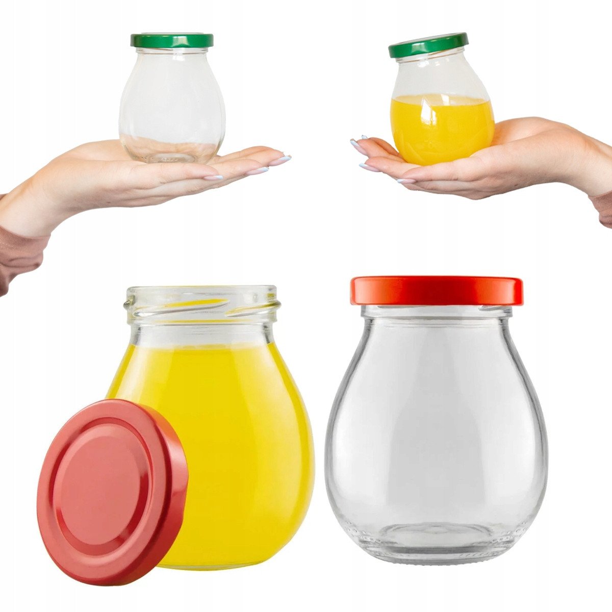 5x SŁOIK MAJO 245ML Z ZAKRĘTKĄ MIÓD DŻEM słoiki na miód deserki prezent