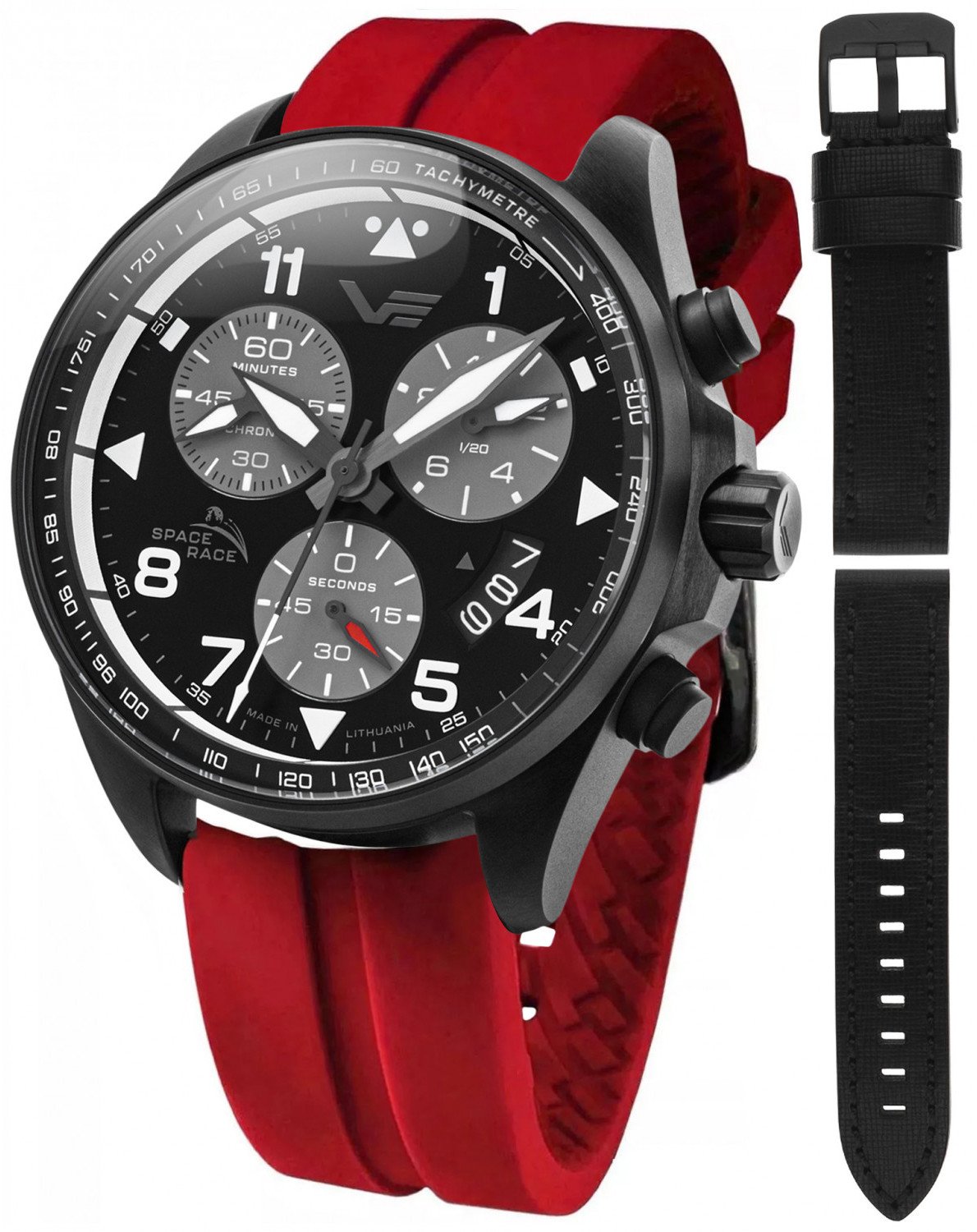 Zegarek męski Vostok Europe 6S30-325C744SR czerwony