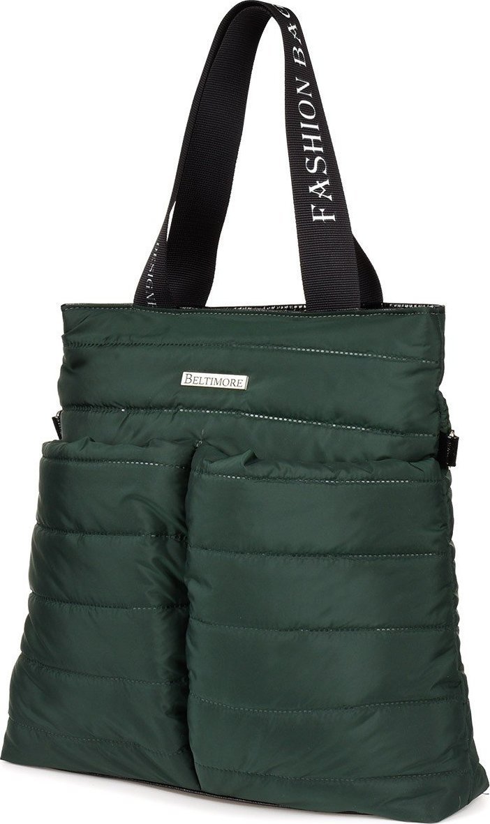 Beltimore Ciemno- zielona pikowana torebka damska oryginalna sportowa A4 W89