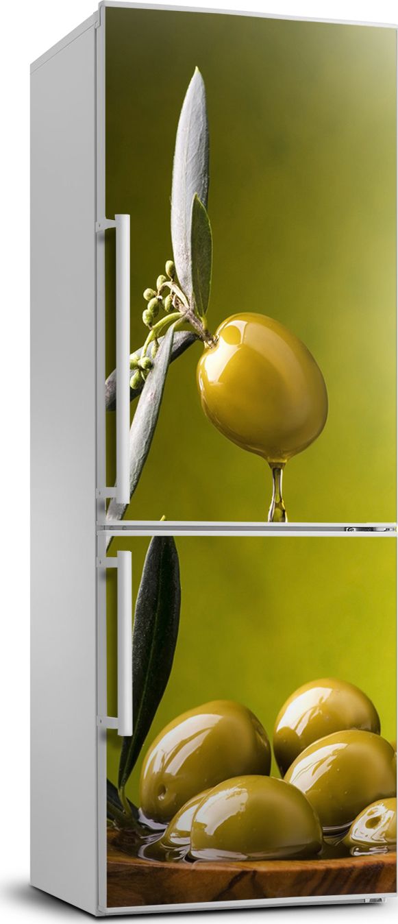 Tulup Naklejka samoprzylepna na lodówkę 60x180 cm Oliwa z oliwek