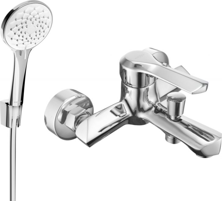 Mexen Mexen Sabre R74 bateria wannowa z zestawem prysznicowym, chrom - 7213R74-00
