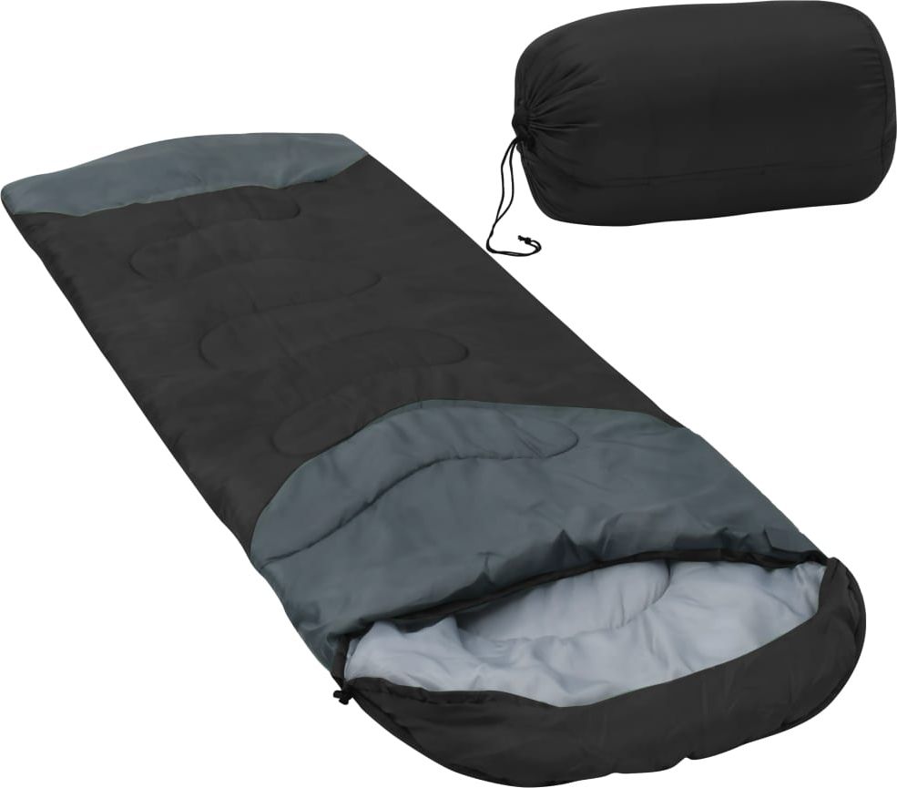 vidaXL Śpiwór czarny, 10, 1000 g (92627)