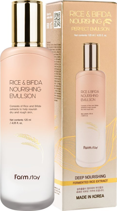 Farmstay Rice & Bifida Odżywcza emulsja z ryżem i fermentami 120 ml