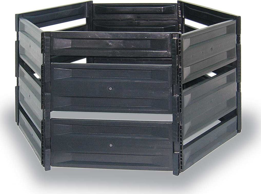 Ekobat Kompostownik solidny ogrodowy 700L