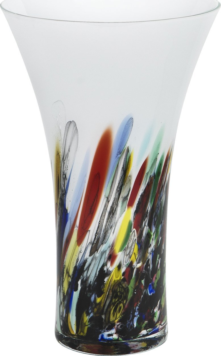 Wazon szklany 28 cm wielobarwny 2310/C111