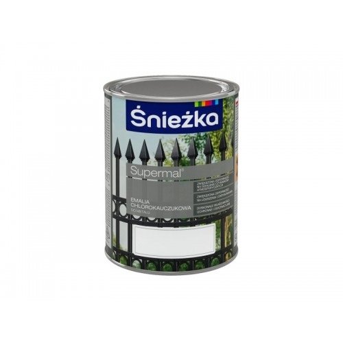 Śnieżka Emalia chlorokauczukowa czerwony jasny RAL 3020 0,9L