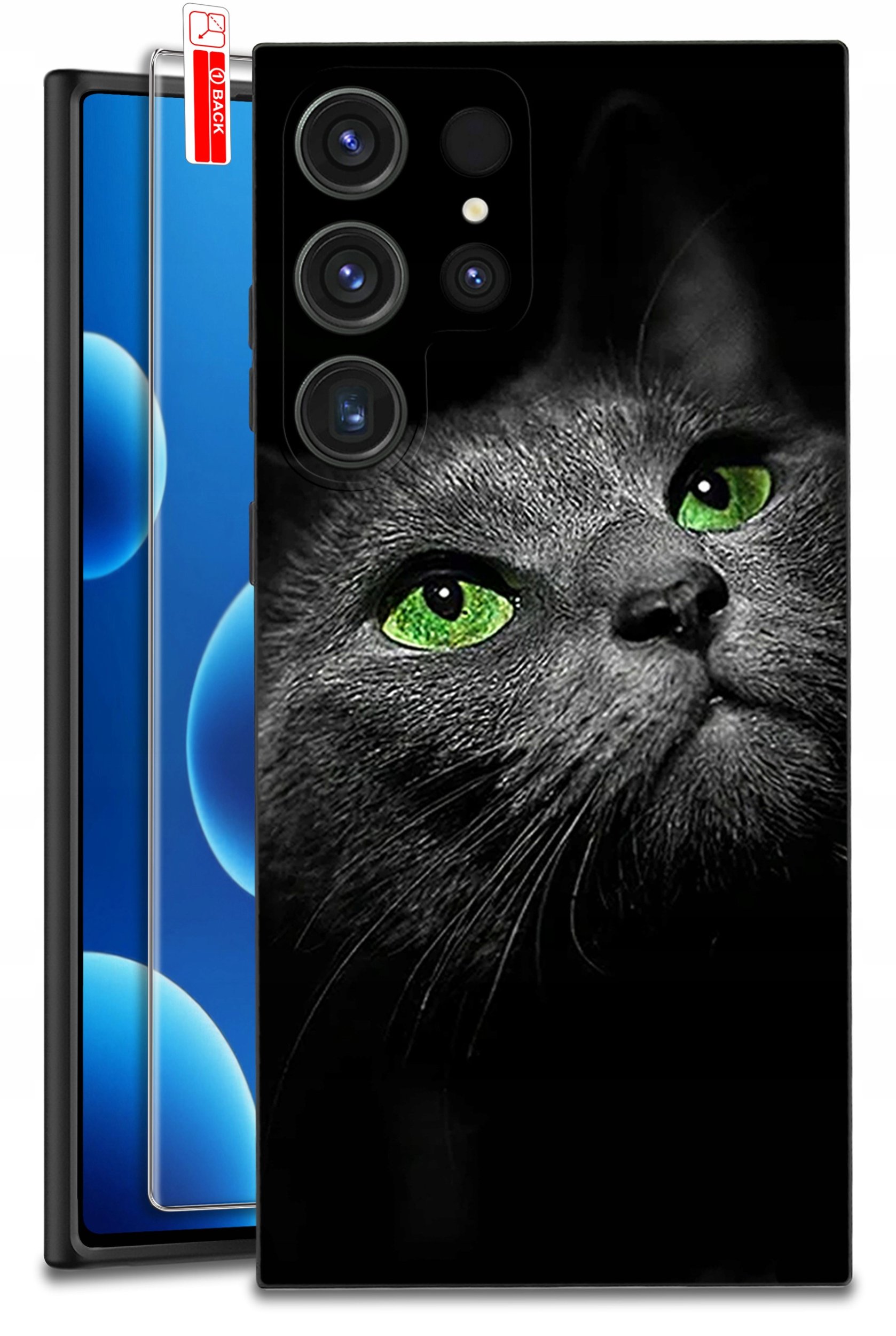 ETUI do Samsung Galaxy S24 Ultra | WZORY | SILIKONOWE MATT CASE + SZKŁO 9H