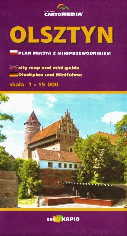 Olsztyn. Plan miasta z miniprzewodnikiem
