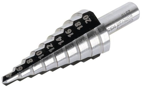 Wiertło Wolfcraft stopniowe walcowe 4 6 10 12 14 16 8 18 20mm (WF2515000)