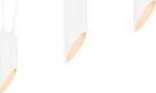 Lampa wisząca Shilo Lampa wisząca VIWIN 9617 Shilo asymetryczna OPRAWA metalowe tuby zwis biały