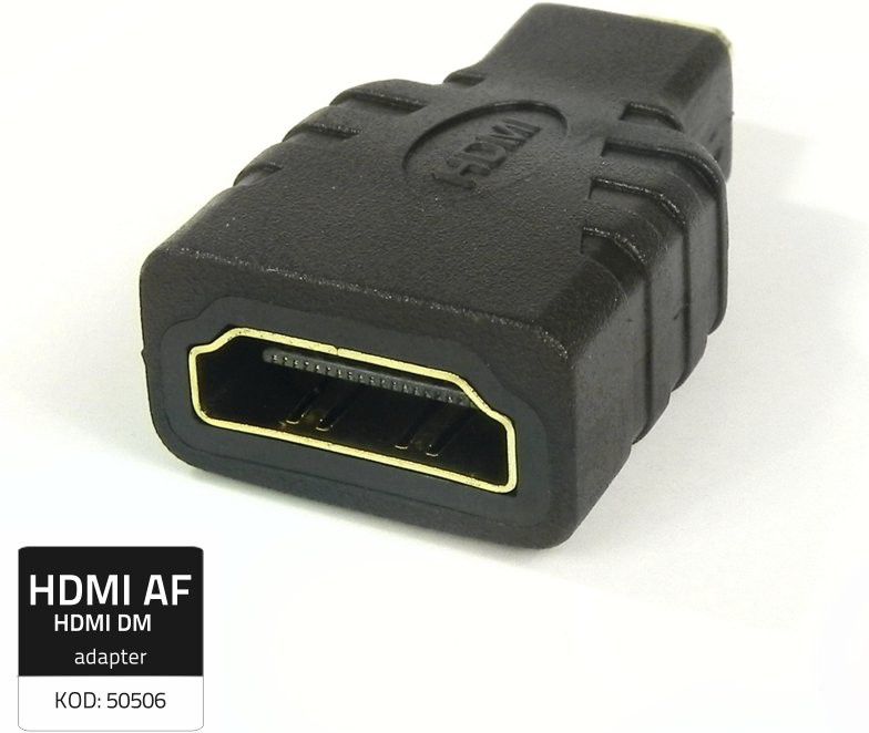 Adapter AV Qoltec HDMI Micro - HDMI czarny (50506)