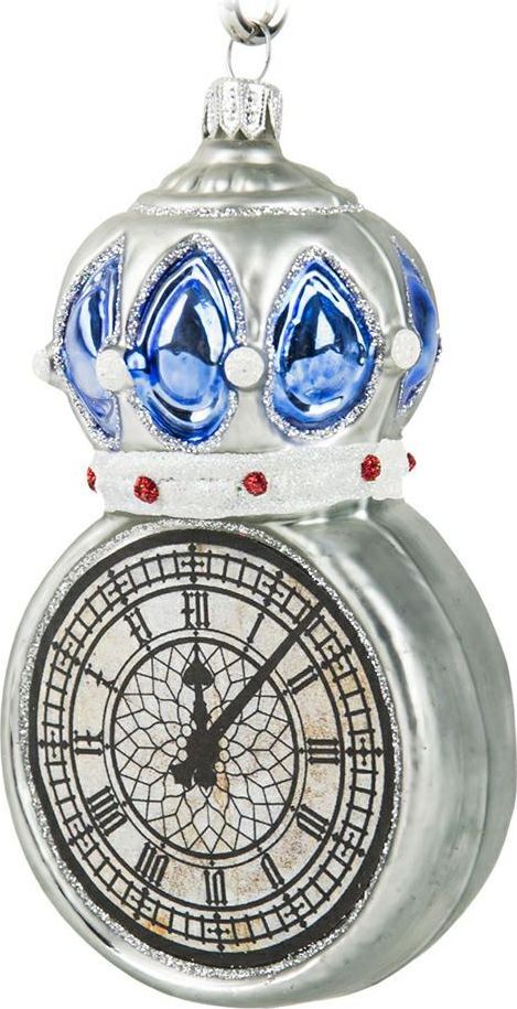 Art-Pol Bombka choinkowa Srebrny zegar