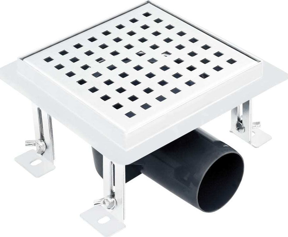 vidaXL Odpływ punktowy z rusztem (145997)