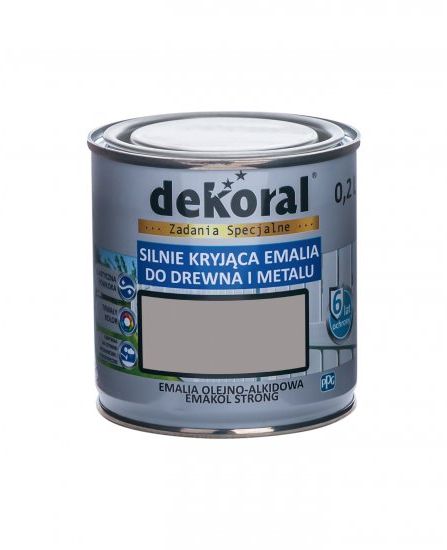 Dekoral Emakol Strong szary jasny mat 0,2L - 387691