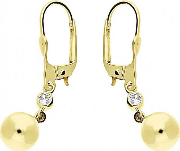 Lovrin Złote kolczyki 585 kulka wypukła 7 mm 2,6g