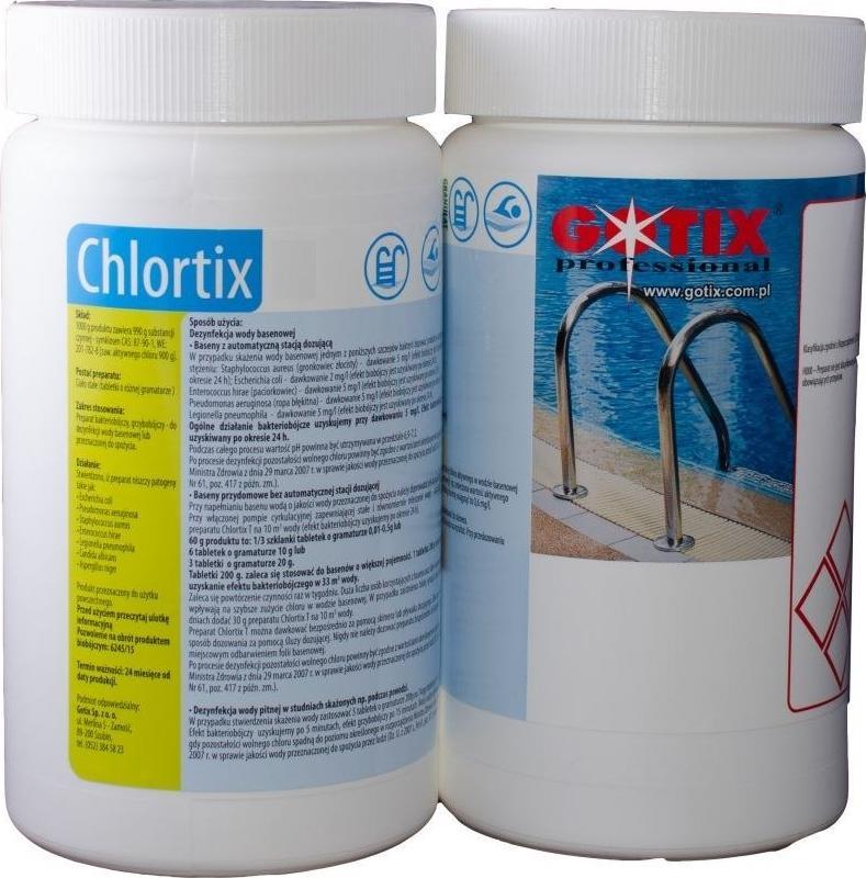 Gotix Chlor Tabletki 20g do Basenu Chlortix Multii 1kg