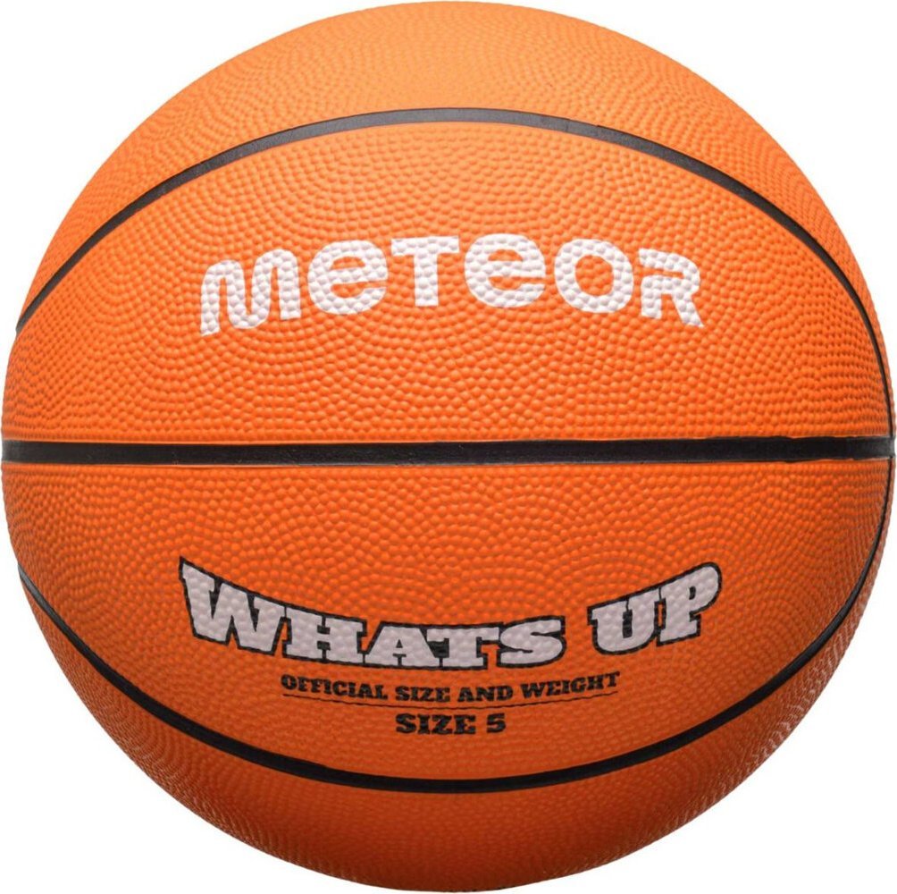 Meteor Piłka do koszykówki koszykowa Meteor What's Up pomarańczowa 16831 5