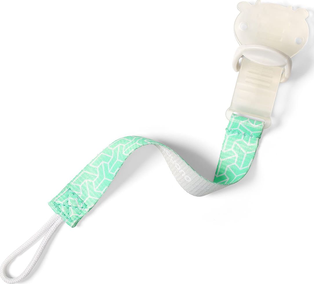 BabyOno Tasiemka do smoczka z klipsem miętowy 712 BabyOno