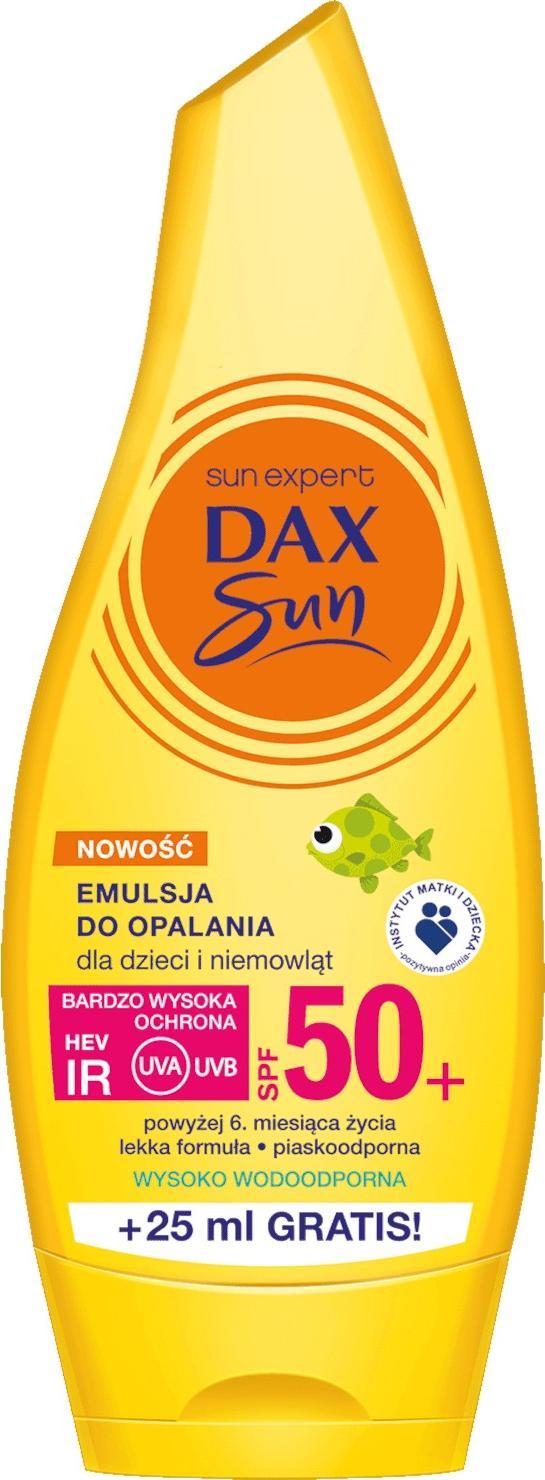 dax cosmetics Dax Sun Emulsja do Opalania SPF 50+ dla Dzieci i Niemowląt 175 ml