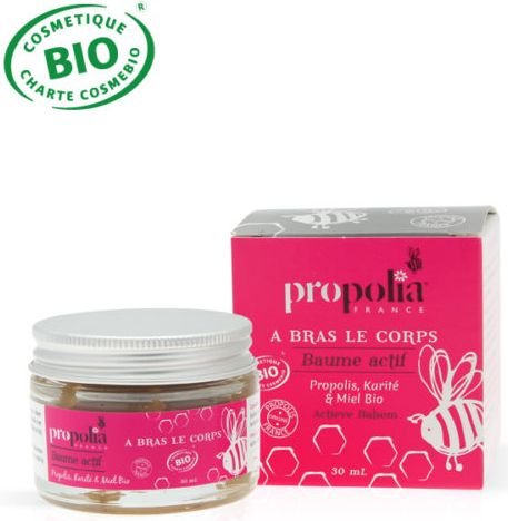 Propolia Bio balsam propolisowy na problemy skórne z masłem shea, woskiem pszczelim i miodem