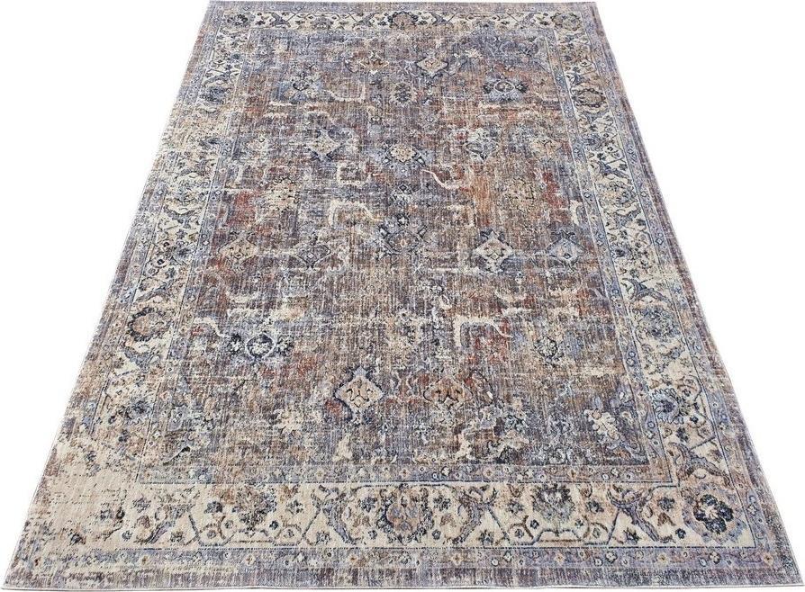 Turkiye Weavers Dywan nowoczesny do salonu MONTRE Niebieski 546 KENTAKI 200x290 cm