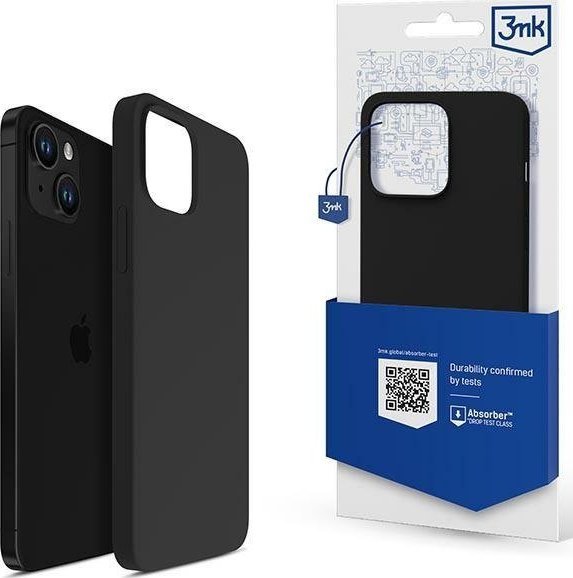 3MK 3MK Silicone Case iPhone 13 6,1" czarny/black