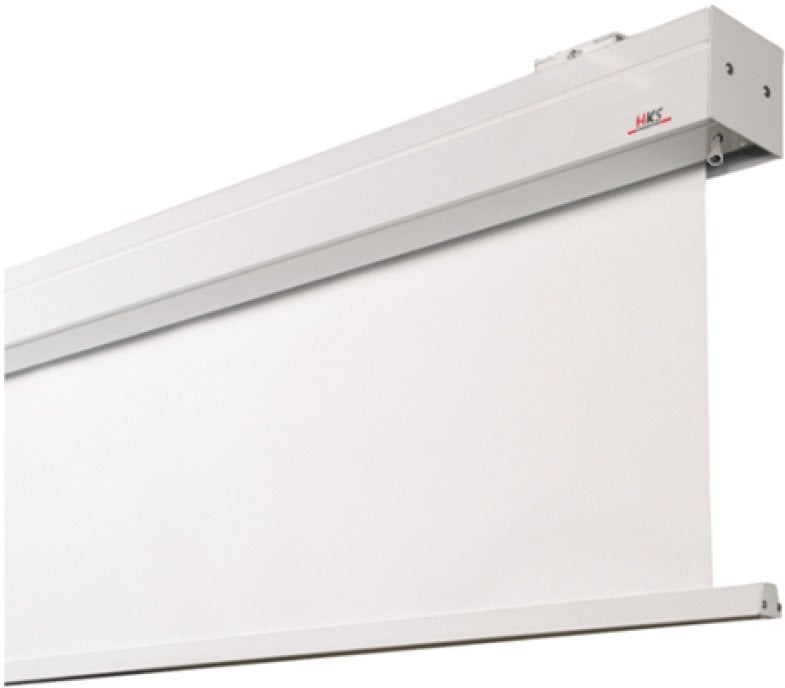 HKS Dolomit II Kurbel Polar PU BM 240x150cm BxH 16:10 Format Alugehaeuse RAL 9016