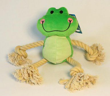 Yarro International ZABAWKA PLUSZOWA - Wesoła Żaba ze sznurem 36cm