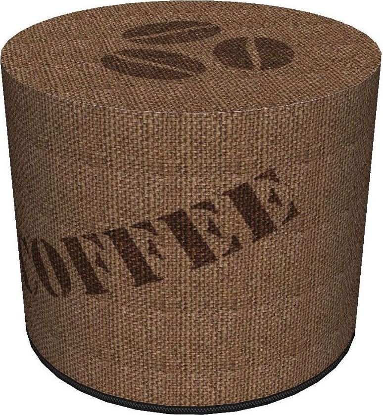 Elior Okrągła pufa tapicerowana 16 wzorów - Adelos 6X wzór, kolor: 5