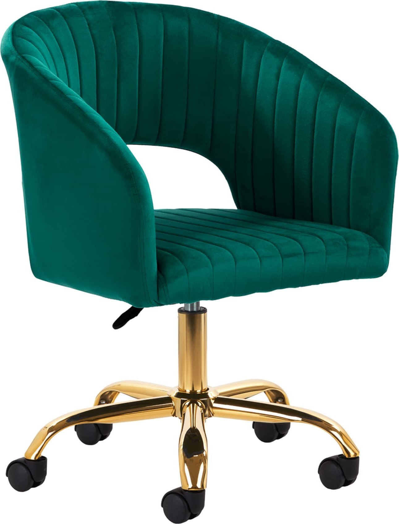 Activeshop 4Rico krzesło obrotowe QS-OF212G aksamit zielone