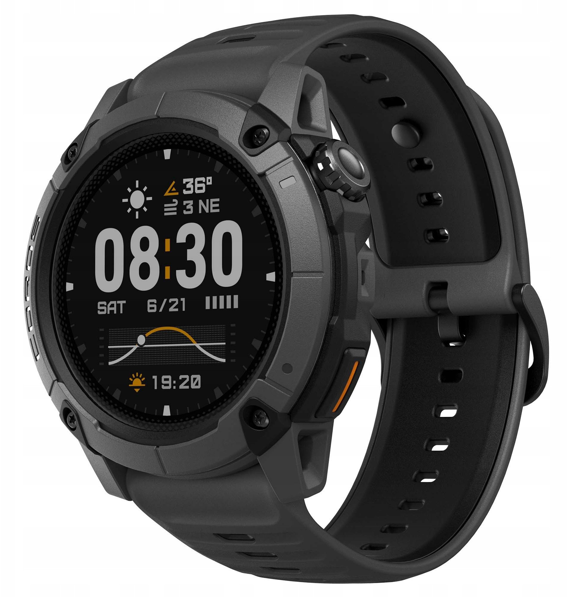 Zegarek sportowy Coros Nomad Czarny (WNOM-BLK)