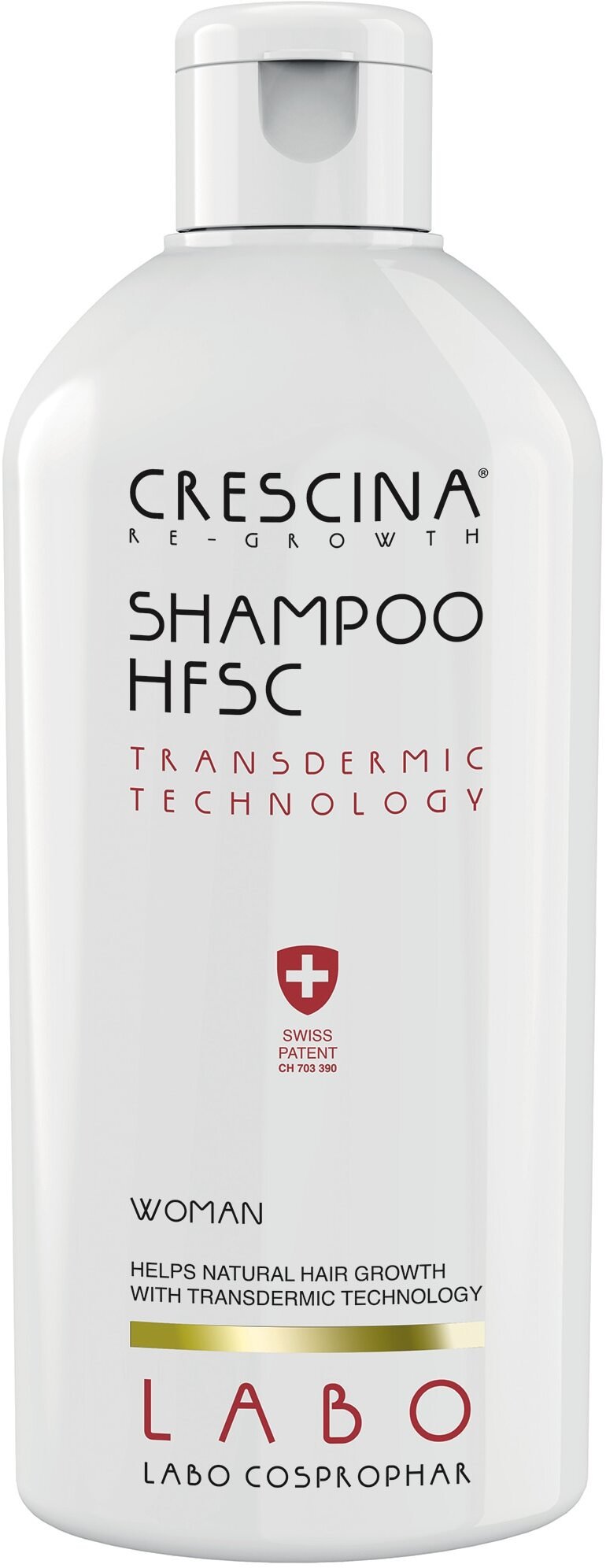 Labo, Crescina, Transdermic HFSC , Hair Shampoo, Anti-Hair Loss, 200 ml For Women
