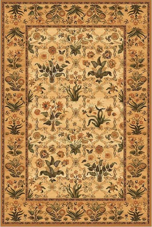 Agnella Białystok Dywan wełniany do salonu OLANDIA Sahara ISFAHAN Prostokąt 140x190 cm