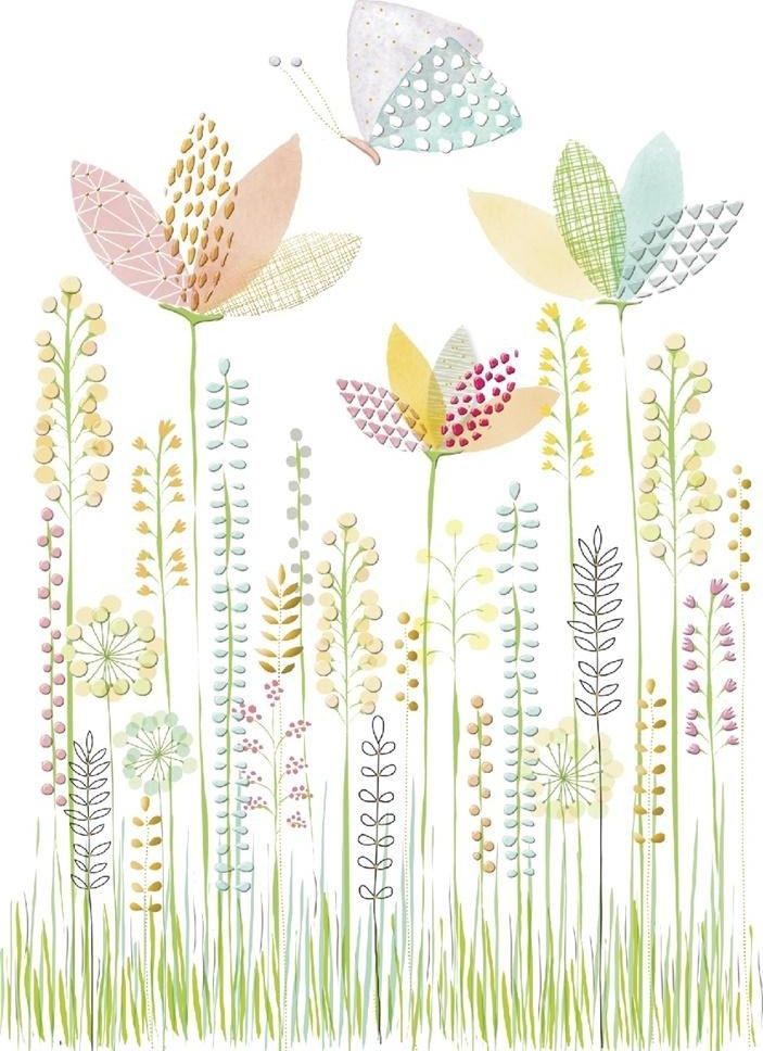 Turnowsky Karnet B6 + koperta Łąka