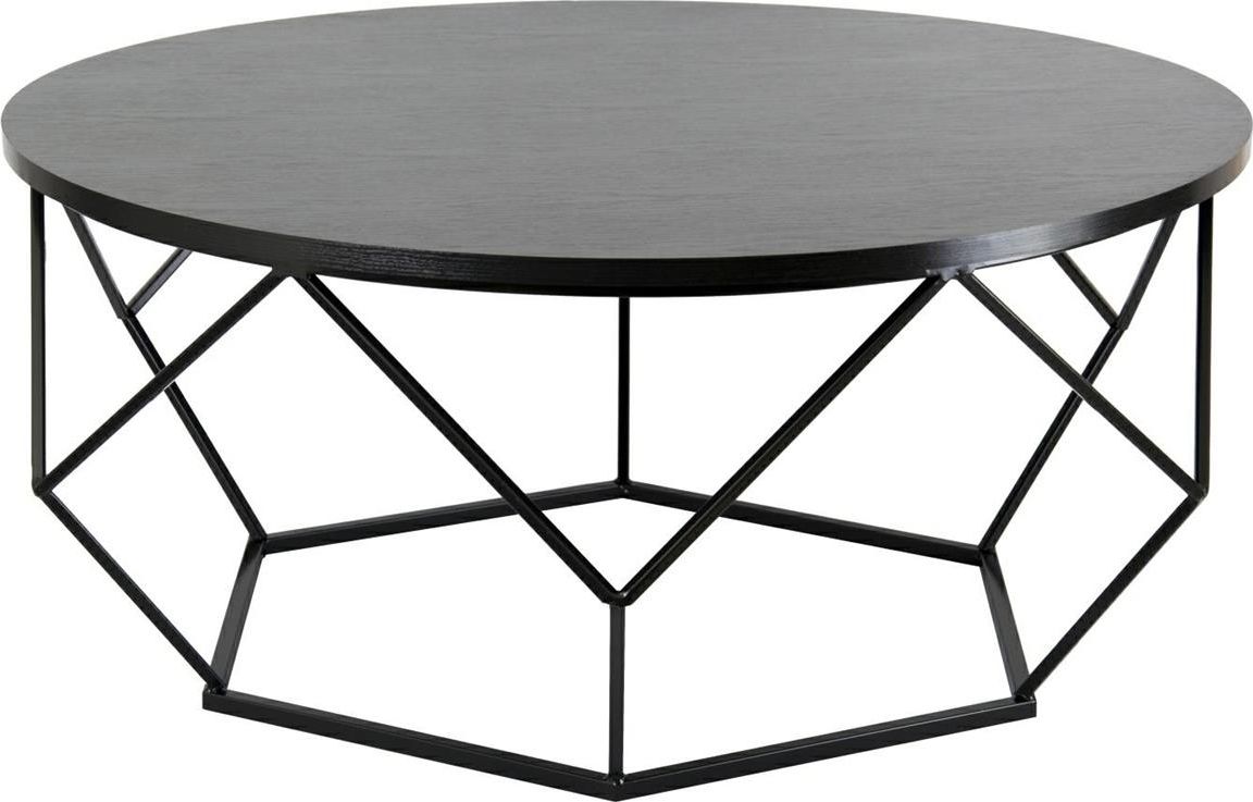 HowHomely Stolik kawowy Diamond 90 cm czarny HowHomely