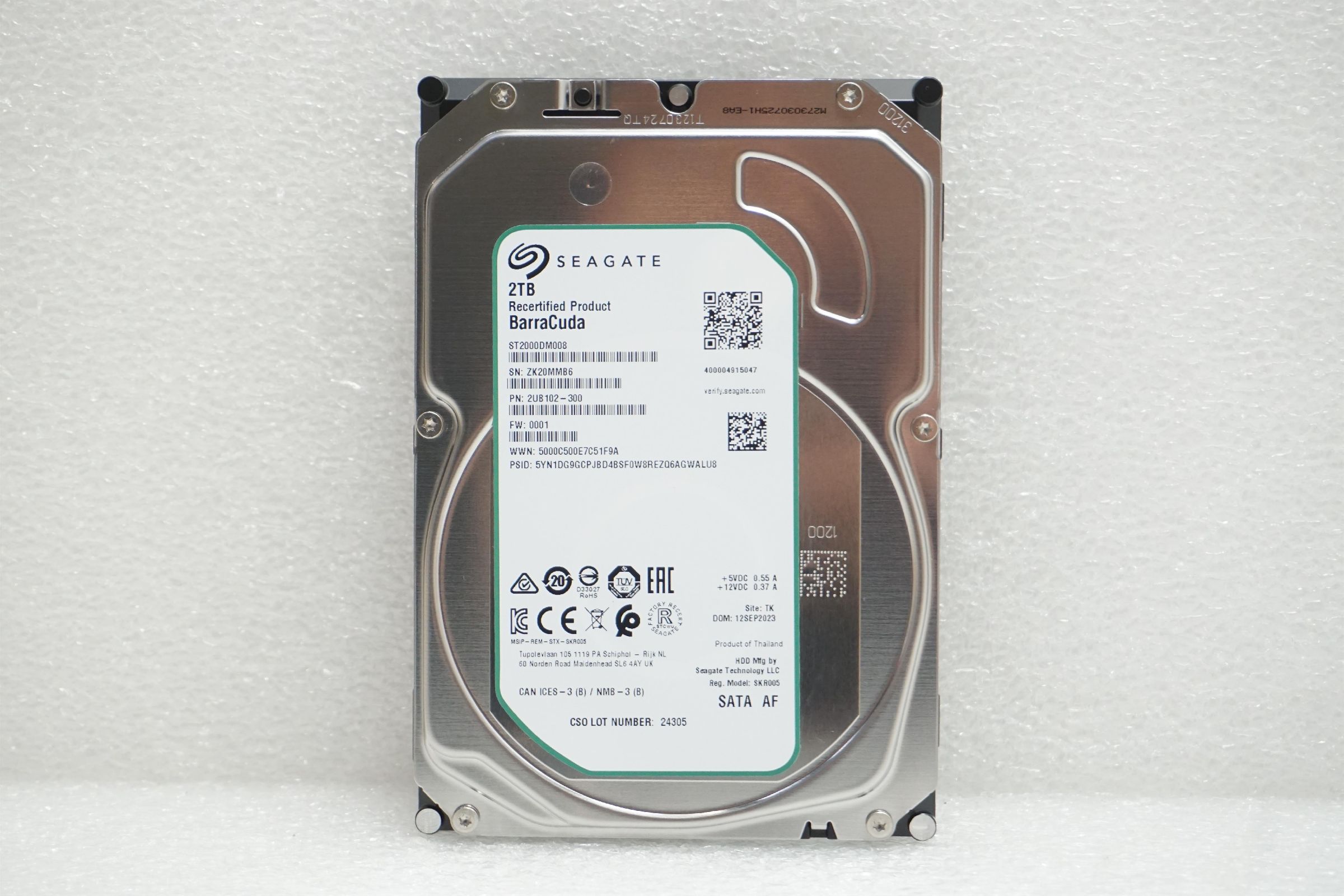 Dysk Seagate BarraCuda 2TB 3.5" SATA III (ST2000DM008) [outlet]