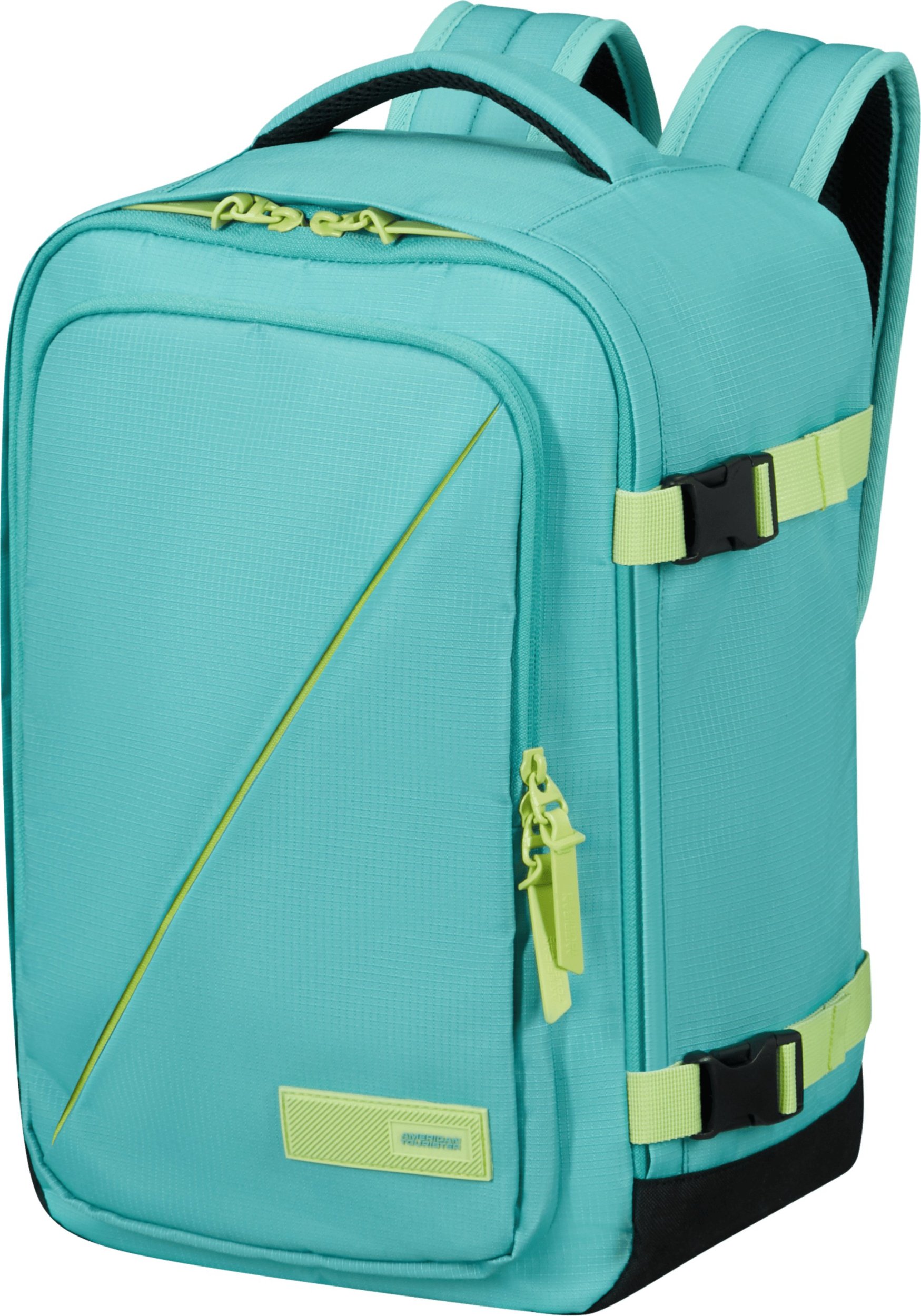 Plecak kabinowy American Tourister Take2Cabin S - Dusty Turquoise/Lime
