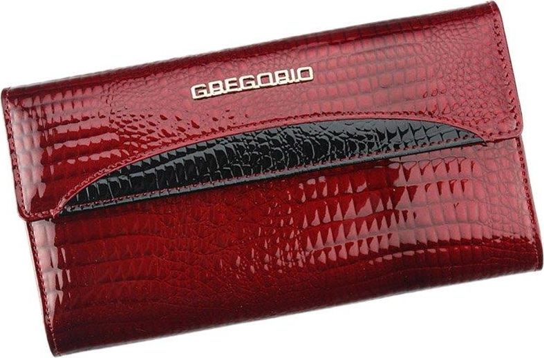 Pellucci Portfel damski skórzany PELLUCCI GP-109 Czerwony uniwersalny