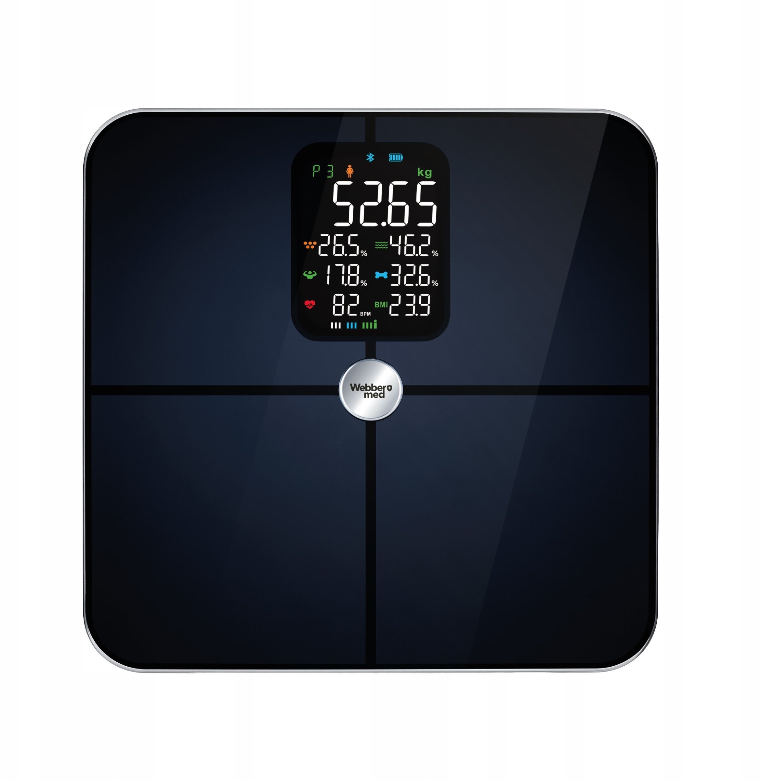 Waga Łazienkowa Analityczna 16 Parametrów Apple Health, Google Fit, IF1321C