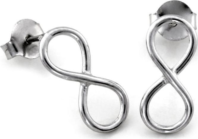 Lovrin Srebrne kolczyki 925 symbol nieskończoności 0,92g