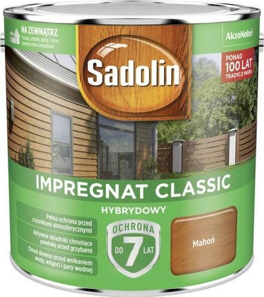 Sadolin SADOLIN IMPREGNAT CLASSIC HYBRYDOWY 7 LAT MAHOÅ 2.5