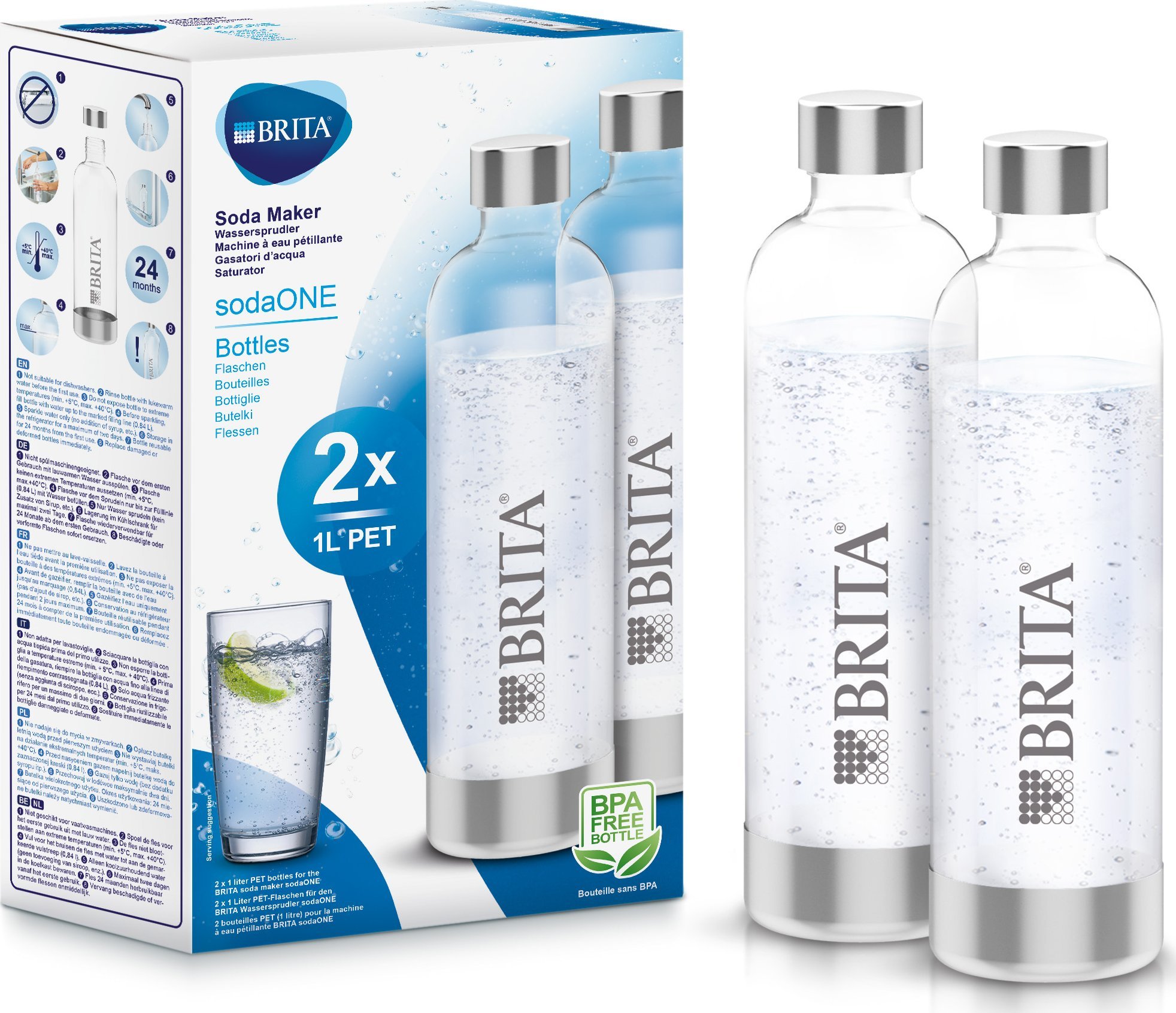 Brita Butelki do SodaOne 2 sztuki