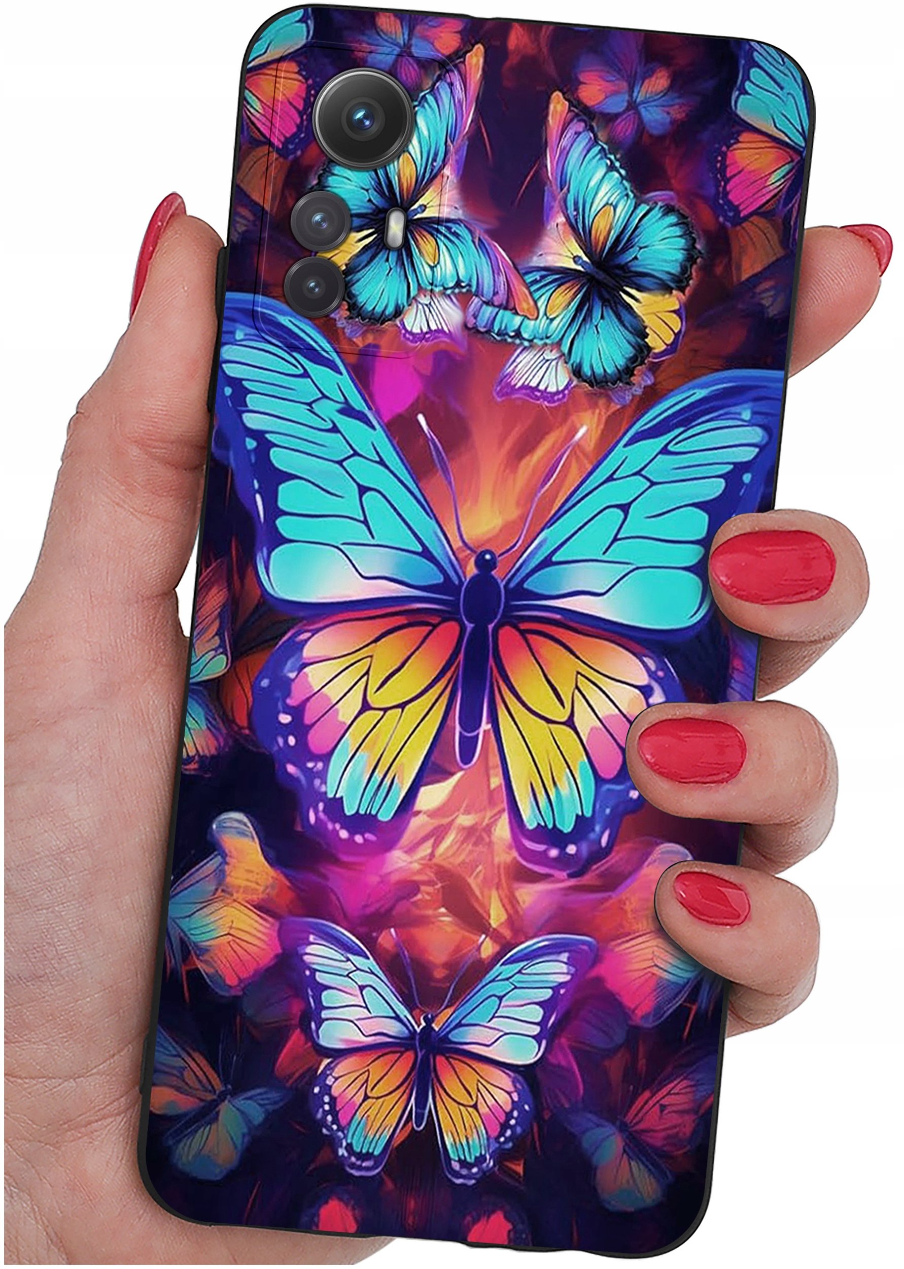 ETUI do Xiaomi Redmi Note 12S | WZORY | SILIKONOWE MATT CASE + SZKŁO 9H