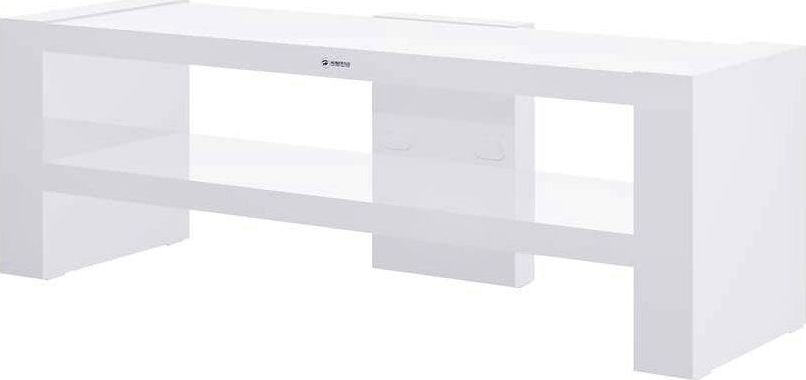 Elior Biała szafka RTV wysoki połysk - Nepo 3X