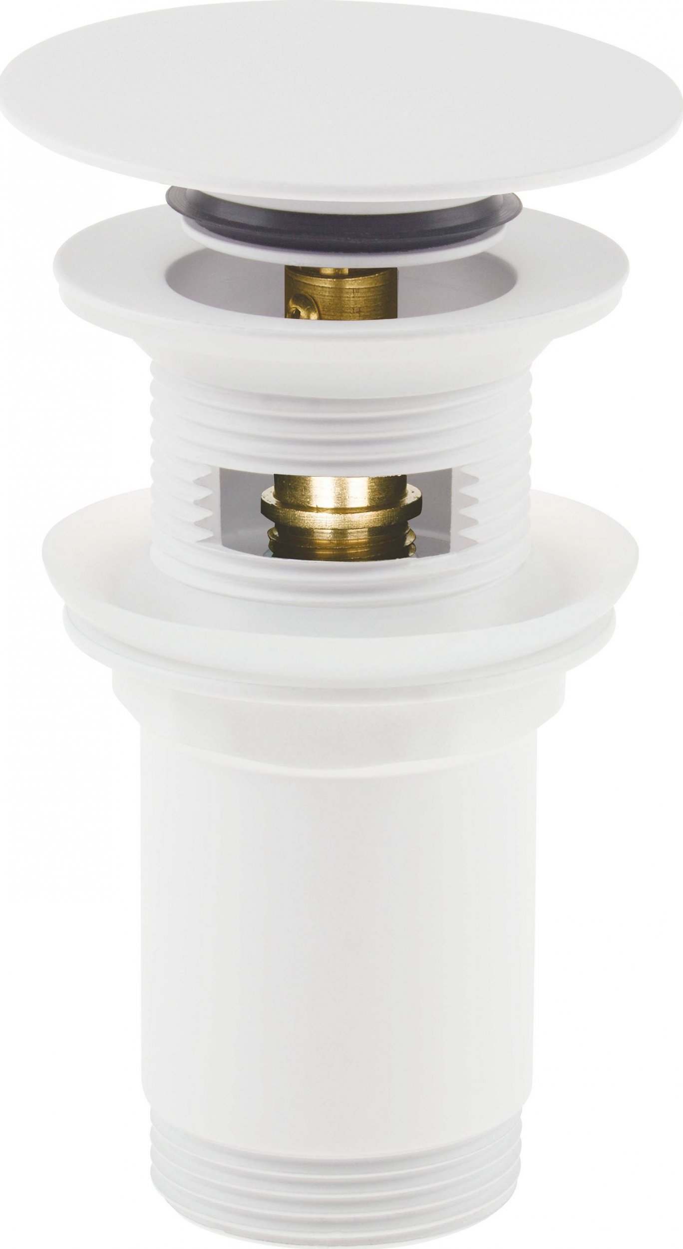 Deante CLICK-CLACK Korek do umywalki lub bidetu z tuleją - uniwersalny (NHC_A10U)