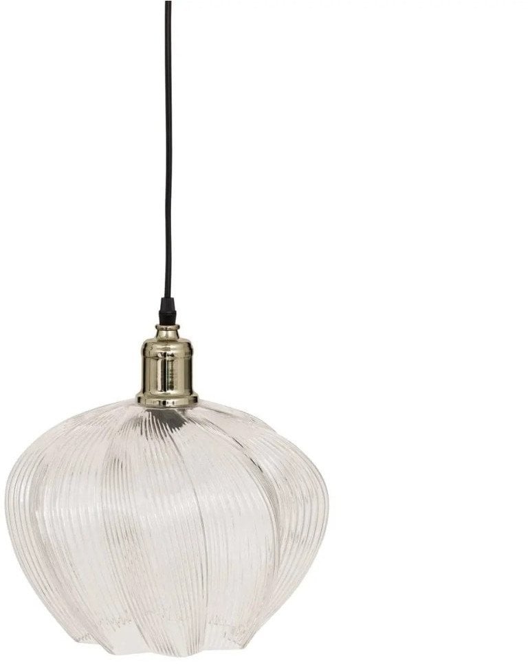 Lampa wisząca szklany klosz PHYLAS kwiat, Ø 27,5 cm